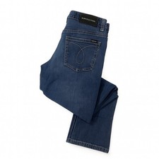 Calvin Klein Jeans Skinny Distressed Boys Size 18 Straight Leg Denim Blue Wash