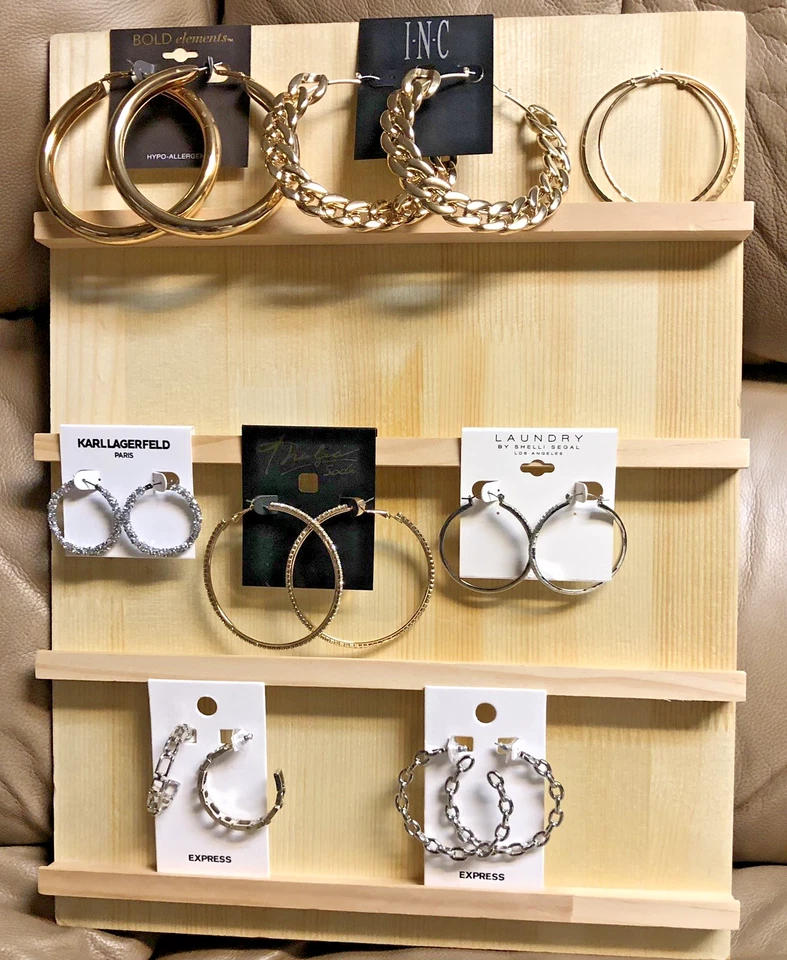 LOTE VARIADO DE 12 PENDIENTES, COLLARES Y PULSERAS ARO ORO Y PLATA Foto 2 de 4