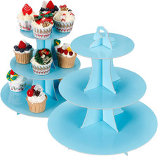 Cupcake Stand, 3-Tier Cupcake Stand Display, Cardboard Cup Cake Tower Stand, Dis