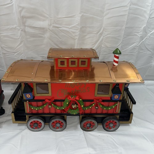 Großes Weihnachts-Schnellzug-Set aus Holz 2-teilig Abteilungsqualität, 36 Zoll L - Bild 3 von 6
