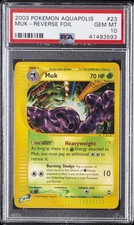 2003 POKEMON AQUAPOLIS #23 MUK-REVERSE FOIL PSA 10 on eBay