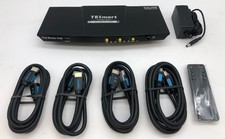 TESmart HKS202-P23-USBK 4K 60Hz 4:4:4 USB 3.0, 2x2 HDMI Dual Monitor KVM Switch