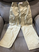 Old Navy Kids Baggy Cargo Ripstop Pants Khaki Green 8