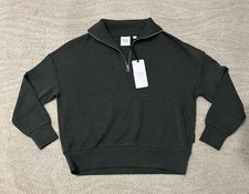 VARLEY Woman  s olive marl Hawley half zip Sweater/pullover, SZ XXS, BNWT 