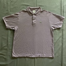 Lacoste Polo Shirt Mens Size 6 Purple Short Sleeve Golf Preppy