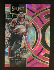 2024 Select Premier Pink Cracked Ice Prizm Marquesha Davis RC #159 Liberty WNBA