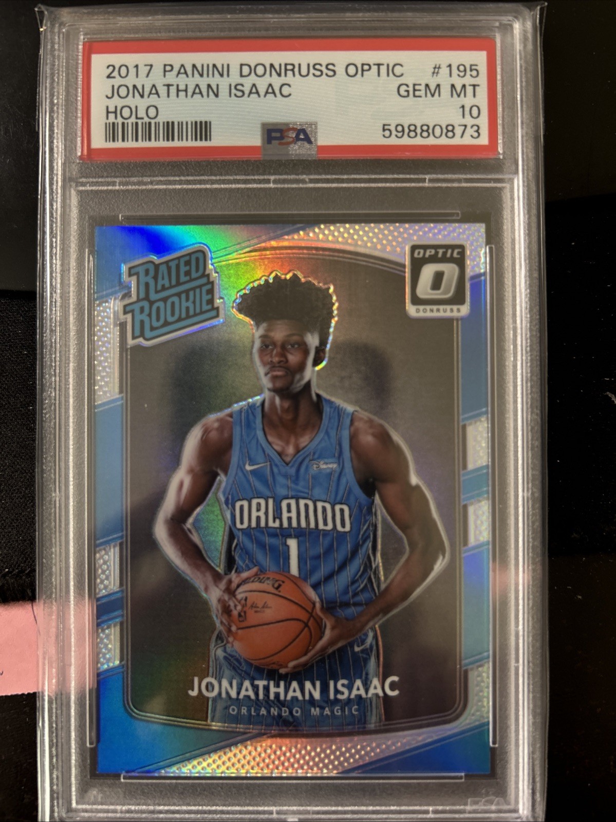 JONATHAN ISAAC 2017 OPTIC HOLO RC! Silver PSA 10 AF