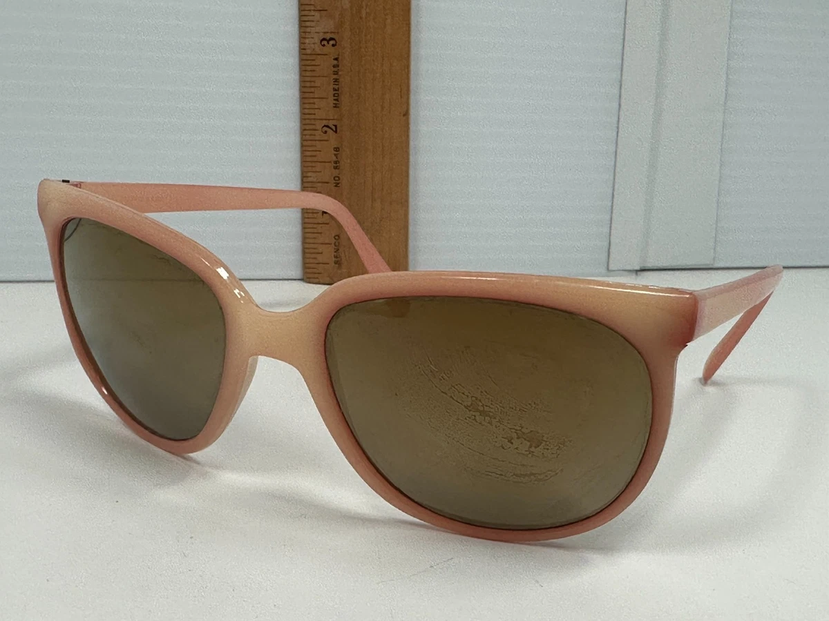 Vintage 1970s Sunglasses NOS frosted Pink Oversize Drop Temples Multicolor Retro Pink 70s Sunglasses - Etsy main image 2