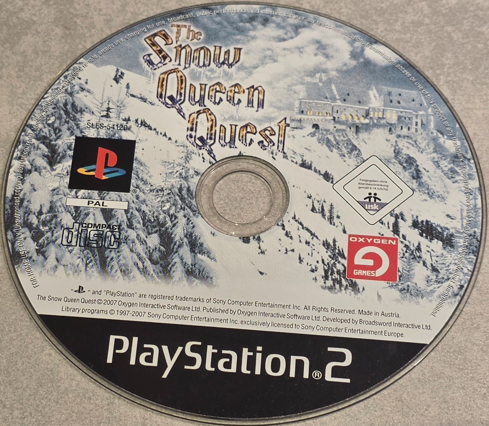 THE SNOW QUEEN QUEST PLAYSTATION 2 PS2 ON