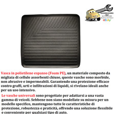 Per Mitsubishi L200 Vasca Proteggi Baule in Polietilene Foam PE 900x1000x5mm