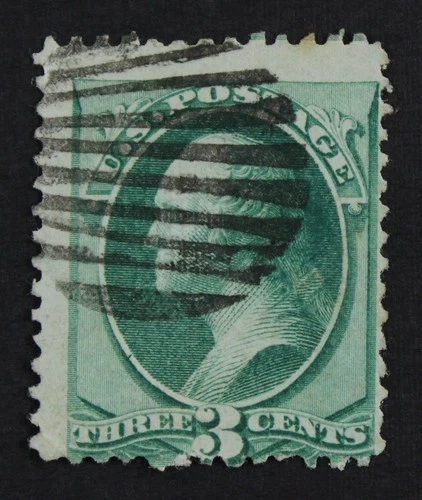 CKStamps: US Stamps Collection Scott#136 3c Washington Used Split Grill Crease