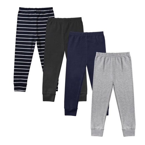 Baby and Toddler Boys 4-Pack Cotton Pants Stripe 3T