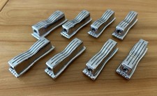 Vintage lata 60-te 70-te Ludwig Bowtie Snare Bęben Lug Zestaw 8 chromowanych uchwytów 2240 (B)