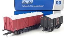 DAPOL B.R. FRUIT 'D' VAN + GUNPOWDER VAN EX-SHOP STOCK EXCELLENT BXD OO