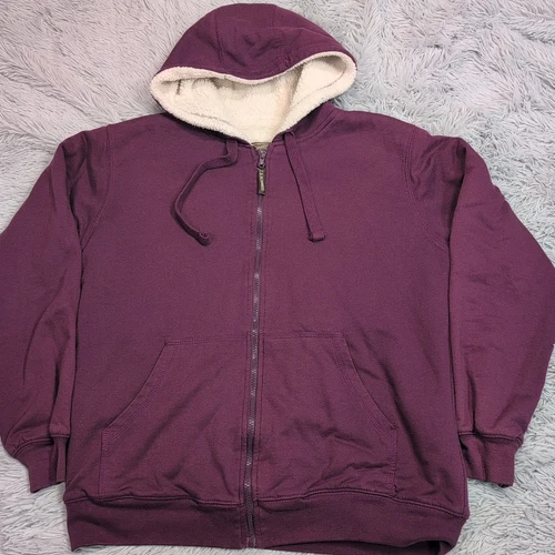 VETEMENTS C.E. Felpa Schmidt donna L rossa con cappuccio tasche zip lavoro fienile lavoro lavoro