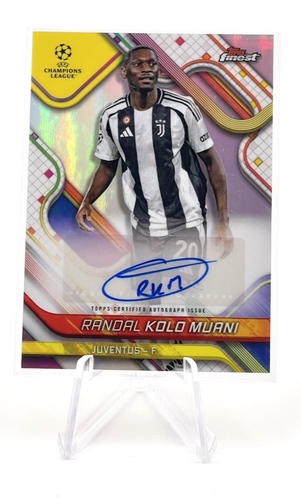 Randal Kolo Muani 2024-25 Topps Finest UEFA Autograph #BA-RK Juventus  - Afbeelding 1 van 20
