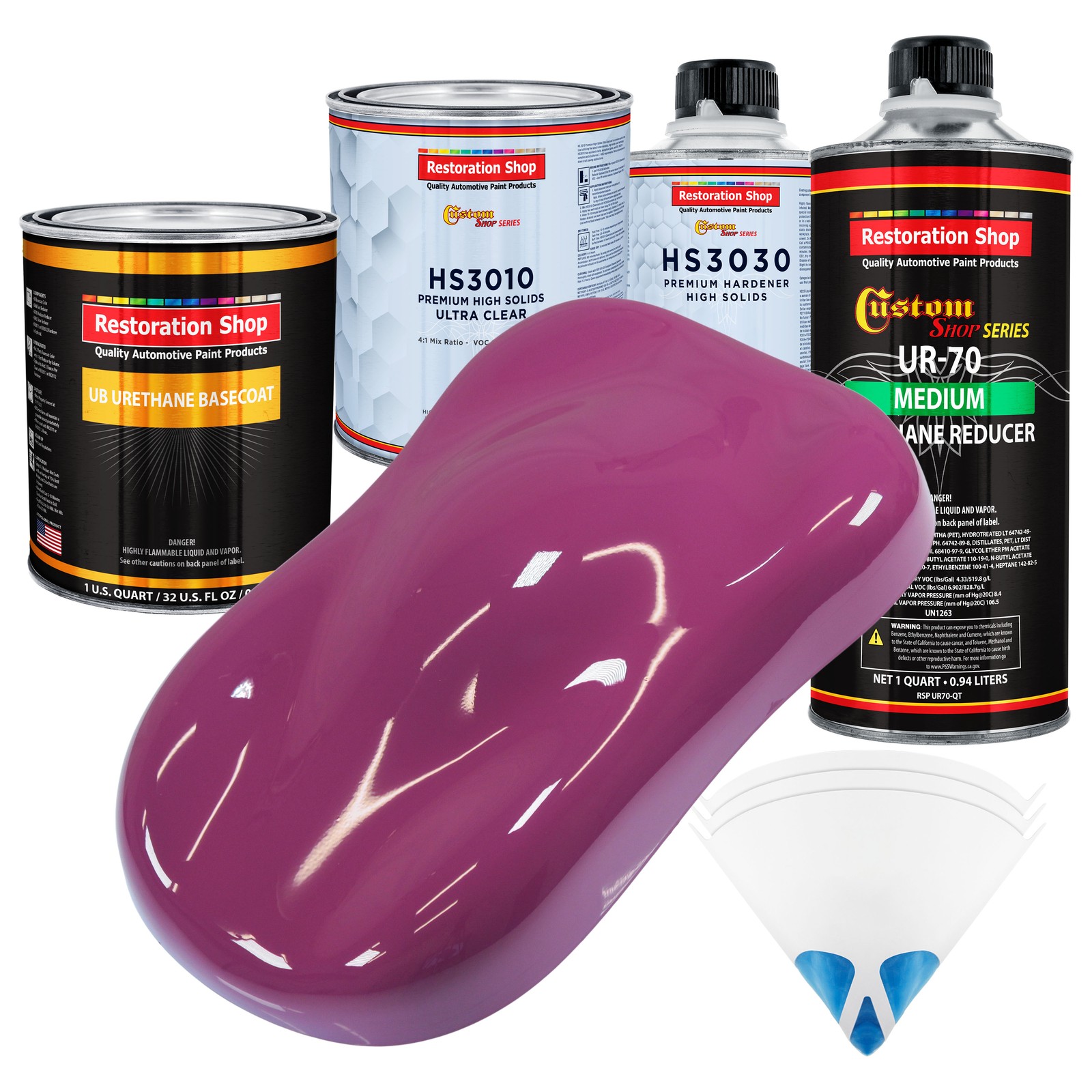 Magenta Premium Urethane Basecoat Clearcoat Auto Paint Kit  