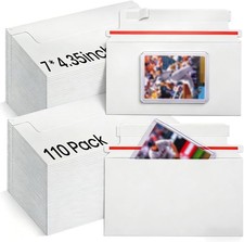 Trading Card Mailing Envelopes, 7" X 4.35" Self-Adhesive Rigid Cardboard Mailers