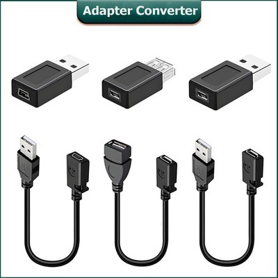USB2.0 A | USB Micro | USB Mini Male to Female Adapter Converter Extension Cable