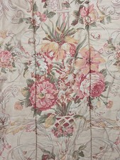 Vtg 1990s Ralph Lauren Guinevere Sateen Floral Comforter KING FLAWS