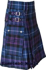 Pride of Scotland Tartan Highland Utility Pockets Prime New Kilts