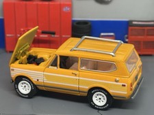 1971-1980 International Scout II School Bus Yellow Opening Hood 1/64 Scale