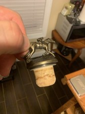 Bouchon de bouteille en liège bourbon Blanton's avec lettre cheval et jockey « A »