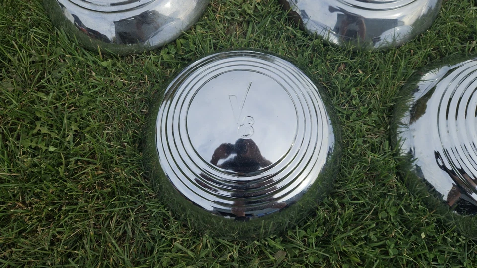 Juego de 7 tapacubos cromados accesorios Ford Deluxe 1936-1939 ancho cinco 1937 1938 4 Foto 4 de 4