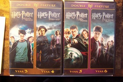 Harry Potter--3, 4, 5 & 6--DVD--Widescreen--BRAND NEW & SEALED