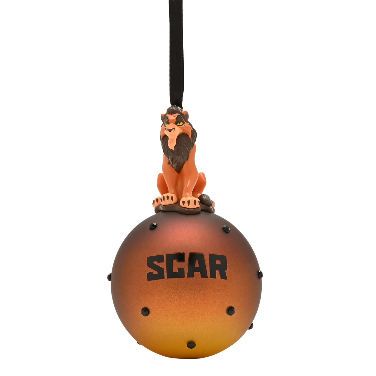 Scar On A Glass Bauble Decorative Plaques & Signs Orange