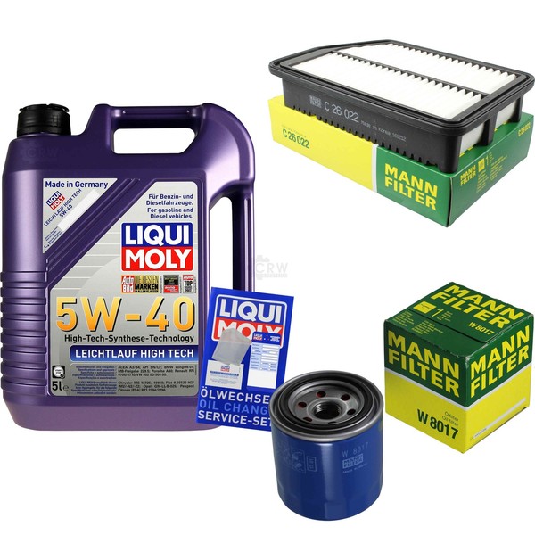 Inspektionspaket 5L Liqui Moly 5W-40 FüR Hyundai I30 1.4 1.6 Gdi KIA Cee'd Pro-image