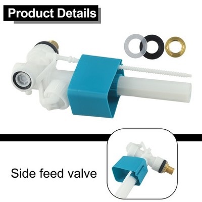 Adjustable float height side water inlet valve for customized water level