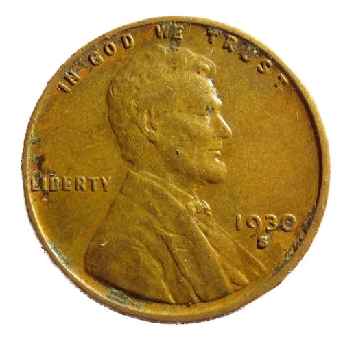 New Listing1930 S Lincoln Cent Good - Very Good  (G-VG) Circulated Condition Copper Penny