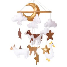 Farm Animal Baby Mobile for Crib - Boys  Girls Nursery Decor, Soothing  Engagi
