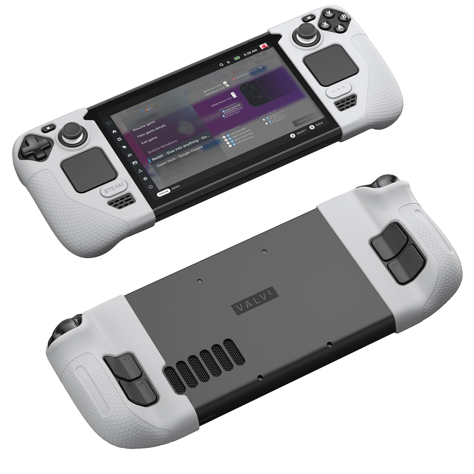 Étui Grip en Silicone pour Steam Deck - Coque de protection ergonomique