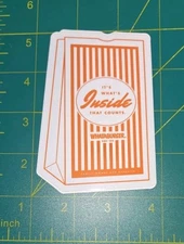 Whataburger It's What's Inside That's Counts Bag Decal Sticker Texas Burger