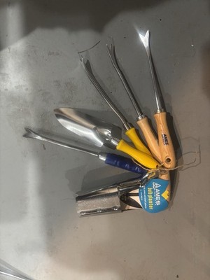 AMES 6 Piece Garden Hand Tool Set Trowel Weeder Bulb Planter 