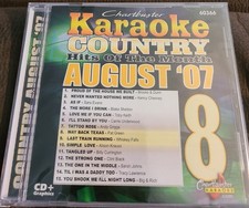Chartbuster Karaoke Country Aug 2007 CB60366 CDG Chesney Shelton Keith Underwood