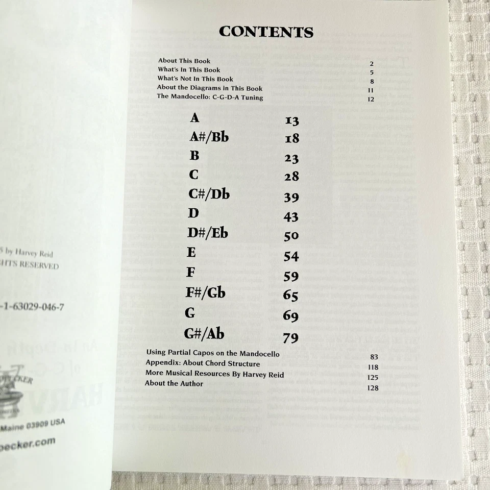 The Big Book Of Mandocello Chords: An In-Depth Exploration By Harvey Reid *NEW* - Image 3 of 4