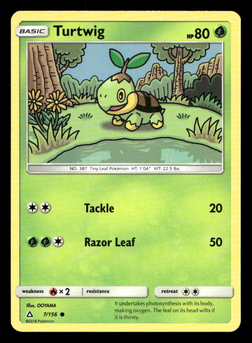 Turtwig 7/156 Ultra Prism LP Pokemon