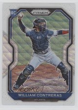 2021 Panini Prizm Tier II White Wave Prizm William Contreras #105 0o1
