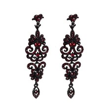 Rhinestone Earrings Crystal Chandelier Wedding Drop Dangle Earrings Sparkling Cu