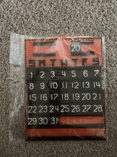Vintage Handmade Plastic Canvas Perpetual Calendar Needlecraft Yearly Monthly