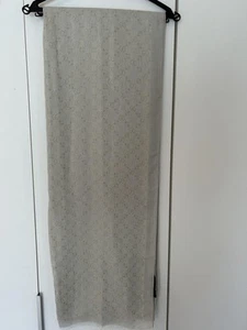 Étole motif GUCCI GG crème dorée unisexe coton viscose mélangé accessoire élégant