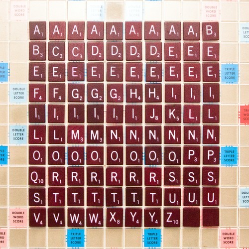 1977 Scrabble Deluxe Edition PICK / CHOOSE x1 Red Wooden REPLACEMENT TILE Only