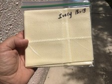 Cross Stitch Aida  14 count  18x18" Ivory with 14x14 Stitch area, has border