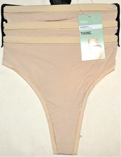 LADIES M S 3 PACK BODY FLEXIFIT MODAL THONGS KNICKERS SIZE 20 OPALINE T614867 .