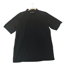 Ariat Tek Polo Series Mens Black Short Sleeve Polo Shirt Size Small