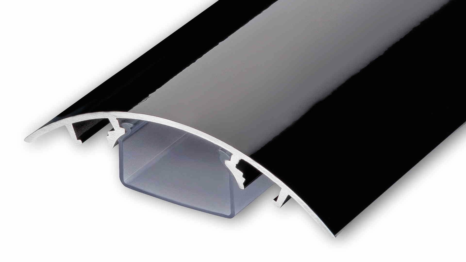 Alunovo, canalina passacavi per TV, in alluminio, laccata, diverse (c8V)