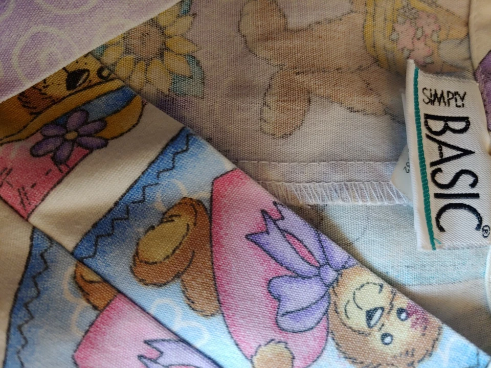 Osos de peluche exfoliantes de enfermera L bolsillos simples básicos colores pálidos Foto 4 de 4